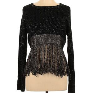 Glitter Metallic sweater with fringe Venus Vintage